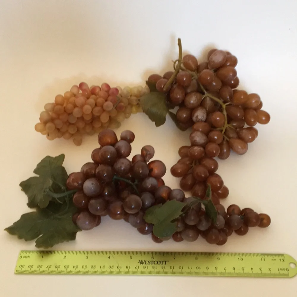 Lot #1–Three Bunches of Decorative grapes